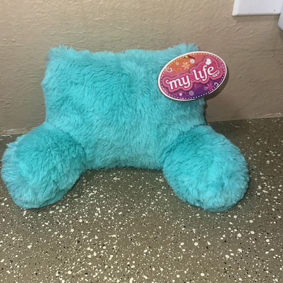 My Life As Turquoise Fuzzy Lounge Pillow for 18 inch Dolls NEW - Picture 1 of 3